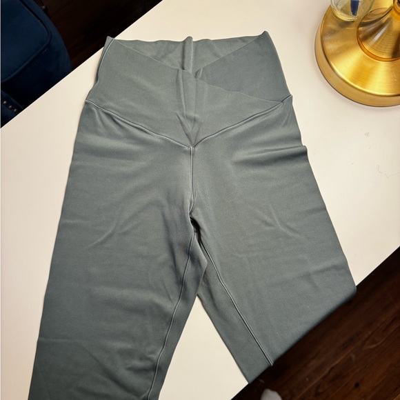 Aerie Crossover Leggings Green M - Picture 2 of 3